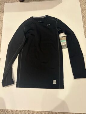 Brand New Boys Nike Pro Combatn Dri-Fit Black Shirt XL